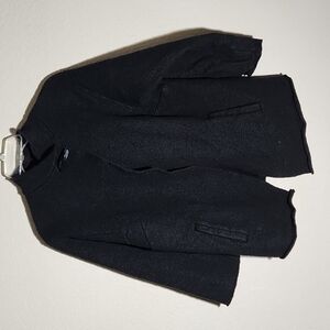 Mercer Madiso Cape Coat Womens Size 12 Wool Black Note has flaws